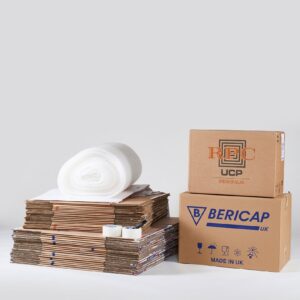 Complete moving package from Kerr’s including tape, wrap and boxes for packing