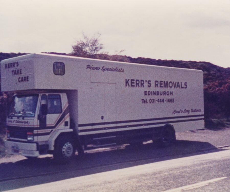 Kerr's fleet vehicle providing removals services in Edinburgh