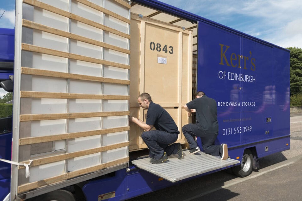 Piano removals Edinburgh - specialist Kerr's vehicle for safe piano transport