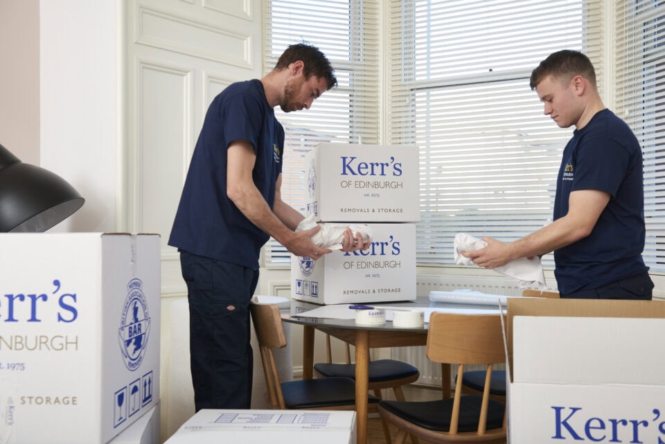 Kerr's skilled operatives handling furniture removals