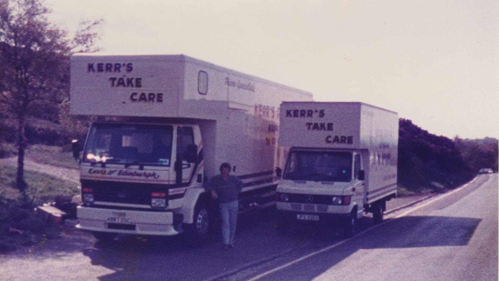 Kerr's fleet vehicle providing removals services in Edinburgh