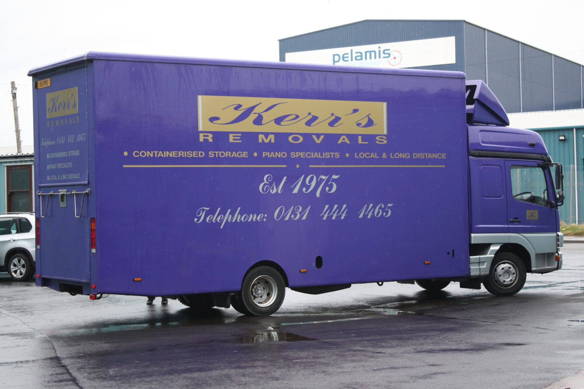 Professional removal vehicle ready for house removals in Edinburgh