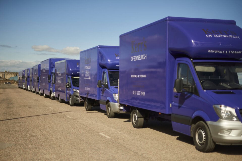 Kerr's fleet vehicle providing removals services in Edinburgh