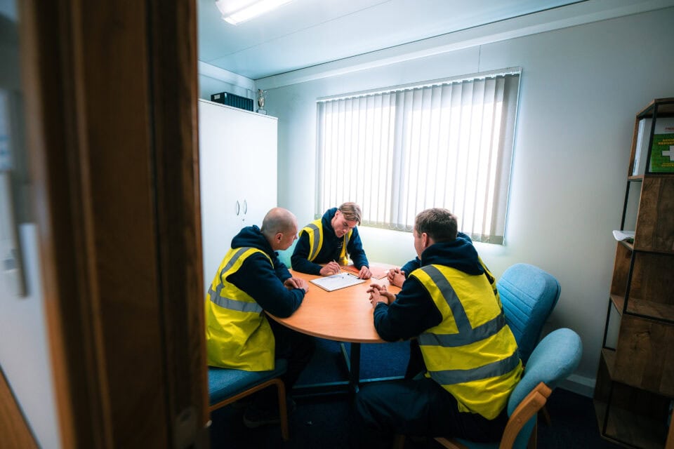 Business removals Edinburgh - Kerr's professional team during a commercial relocation