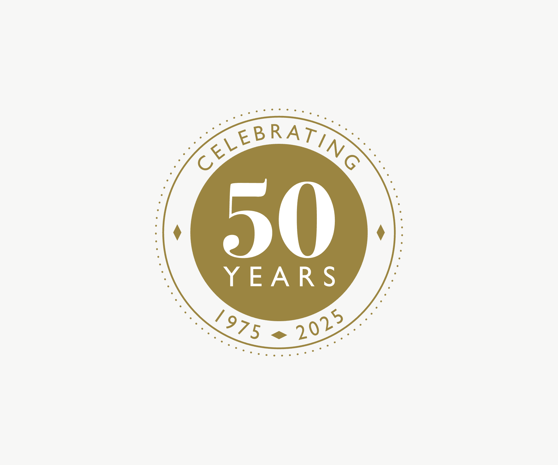 Kerrs Removals 50 Years Anniversary Badge – Celebrating 1975 to 2025